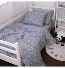 Постільна білизна MirSon 012 Grey Stars Фланель 2 x 160 x 220 Сімейний Євро (2200009653155)