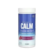 Вітамінно-мінеральний комплекс Natural Vitality Цитрат Магнію, 330 мг, смак малина лимон, CALM, Magnesium Supplement, (PTG-00240)