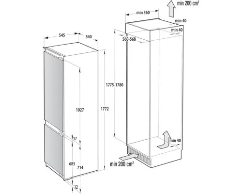 Холодильник Gorenje NRKI517E82WF