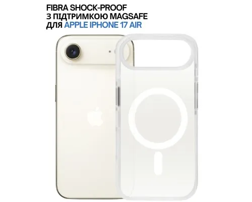 Чохол до мобільного телефона BeCover FIBRA Shock-Proof MagSafe Apple iPhone 17 Air White (715459)
