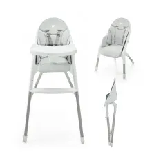 Стілець для годування Kinderkraft Dinnly Grey (5902533926558)