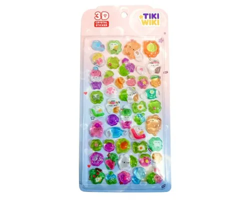 Стікер-наклейка Tiki Wiki Набір 3D-наліпок серії Crystal – Тікі котики в саду (25ESE009-10)