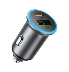 Зарядний пристрій Acefast 1xUSB-C PD65W + 1xUSB black (6974316284963)