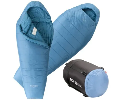 Спальний мішок Nordisk Bjarni 0°C Wide L Aegan Blue (10721310-101) (DAS303773)