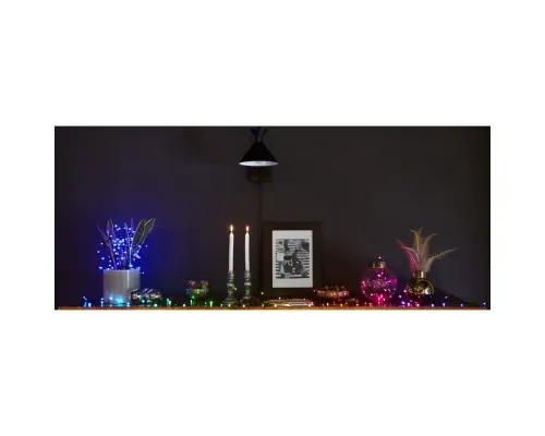 Гірлянда Twinkly Smart LED Strings RGB 250, BT+WiFi, Gen II, IP44 кабель чор (TWS250STP-BEU)
