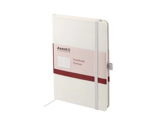 Блокнот Axent Partner, А5, 125х195 мм, 96арк, кліт,білий (8201-21-A)