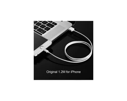 Дата кабель USB 2.0 AM to Lightning 1.8m 2.1A MFI White Choetech (IP0027-WH)