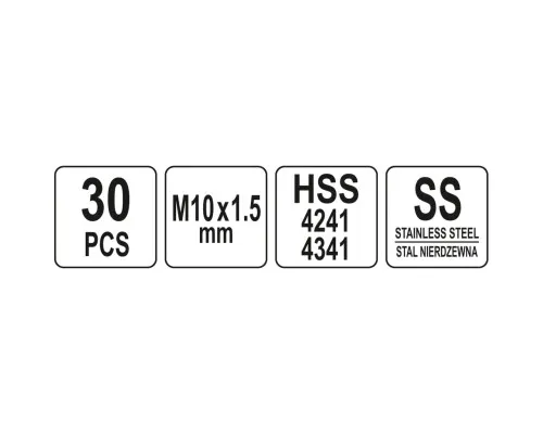 Набір інструментів Yato для ремонту різьби M10x1, 5 (YT-17634)