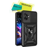 Чохол до мобільного телефона BeCover Military Motorola Moto G55 Black (713056)