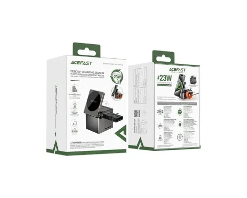 Зарядний пристрій Acefast Wireless QI 3in1 15W E18 Rubik''s (6974316282884)
