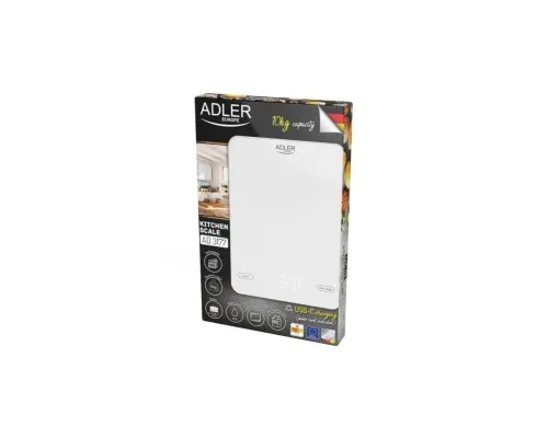 Ваги кухонні Adler AD 3177 white