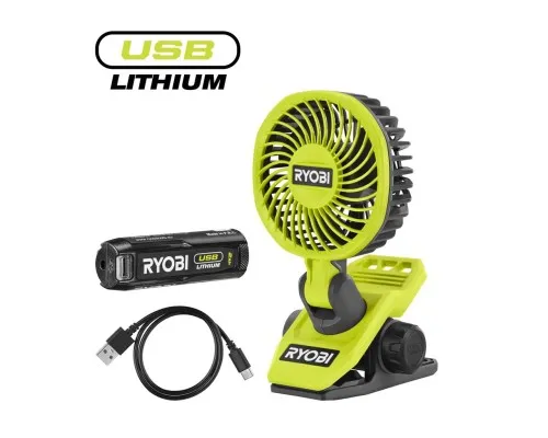 Вентилятор Ryobi USB Lithium RCF4-120G (5133006143)