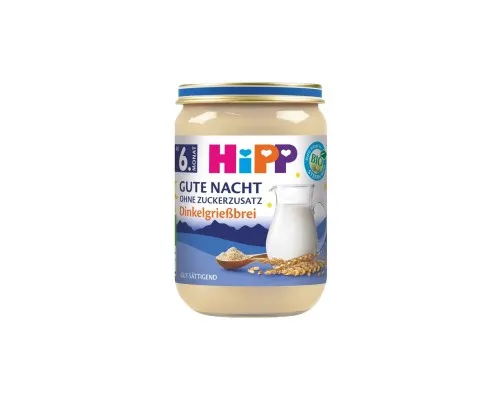 Дитяча каша HiPP Organic На Добраніч молочна зі спельти з 6 місяців 190 г (1999043)