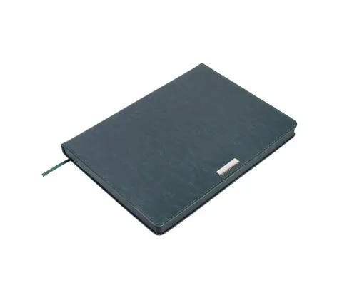 Тижневик Buromax недатований SALERNO, L2U, A4, зелений, штуч.шкіра, 336 сторінок (BM.20990-04)