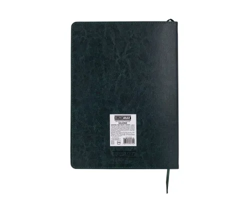 Тижневик Buromax недатований SALERNO, L2U, A4, зелений, штуч.шкіра, 336 сторінок (BM.20990-04)