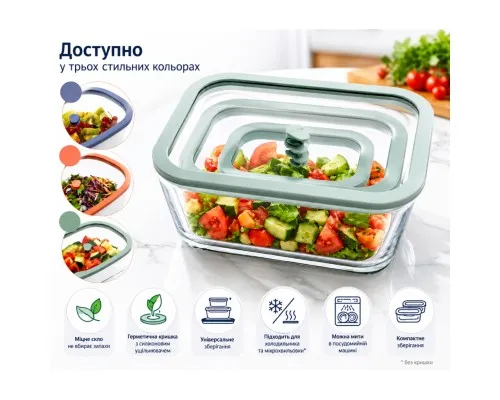 Харчовий контейнер Status вакуумний Viva 2,6 л, лососевий (131106)