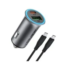Зарядний пристрій Acefast 1xUSB-C PD95W + 1xUSB gray (6974316285304)