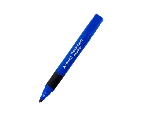 Маркер Axent Permanent Comfort Grip 2542-A, 2 мм круглий синій (2542-02-A)