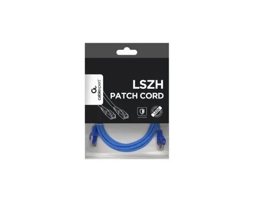 Патч-корд 1.5м S/FTP Cat 6A CU LSZH blue Cablexpert (PP6A-LSZHCU-B-1.5M)
