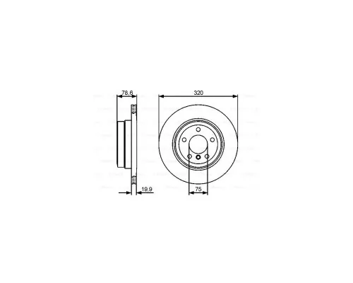 Гальмівний диск Bosch 0 986 479 442