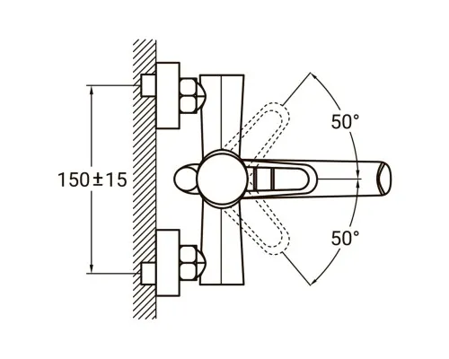Змішувач AQUATICA HK-2C130C