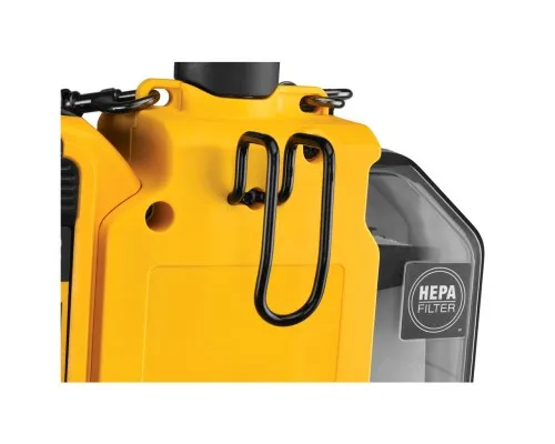 Пилосос будівельний DeWALT 18В XR Li-Ion, HEPA Filter, 1.65 кг (без АКБ та ЗУ) (DWH161N)