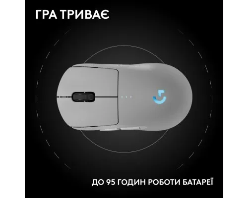 Мишка Logitech G Pro 2 Lightspeed Wireless White (910-007302)