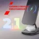 Зарядний пристрій Canyon wireless charger WCS-205 15W Qi2 2in1 Black (CNS-WCS205B)