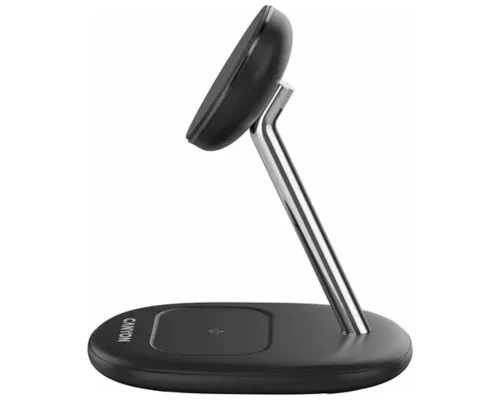 Зарядний пристрій Canyon wireless charger WCS-205 15W Qi2 2in1 Black (CNS-WCS205B)