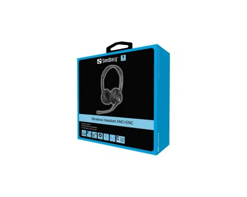 Навушники Sandberg Wireless Headset ANC+ENC Bluetooth Black (126-44)