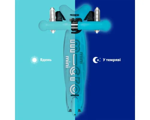 Самокат Micro Mini Deluxe Glow LED Арктичний синій (MMD215)