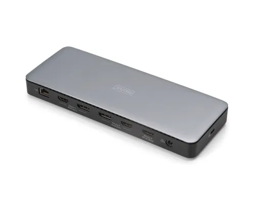 Порт-реплікатор Digitus USB-C > 3xHDMI/2xDP/4xUSB-A/USB-C/RJ54/DC/Audio (DA-70918)