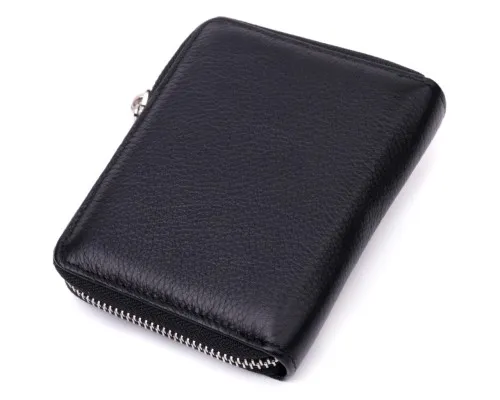 Гаманець ST Leather З натуральної шкіри Чорний (22449)
