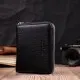 Гаманець ST Leather З натуральної шкіри Чорний (22449)