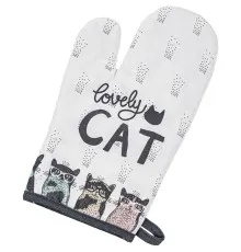 Кухонна прихватка Home Line Рукавиця Lovely Cat 17x28 см (182825)