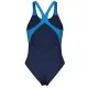 Купальник Arena Dreamhline Swimsuit V Back 008328-760 темно-синій 40 (3468337558934)