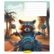 Зошит Школярик Cool animals 12 аркушів лінія (012-3518L)