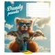 Зошит Школярик Cool animals 12 аркушів лінія (012-3518L)