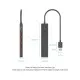 Концентратор Vention USB to 4xUSB 3.2 Gen2 + USB-C 10Gbps 0.15m black (CHOBB)