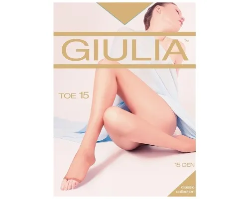 Колготи Giulia Toe 15 Den Nero - 2 (4820040168715)