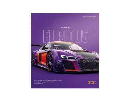 Зошит Школярик Cars posters 60 аркушів клітинка (060-3572K)