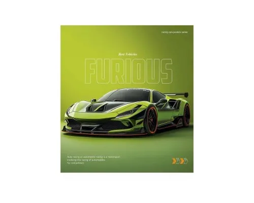 Зошит Школярик Cars posters 60 аркушів клітинка (060-3572K)