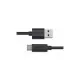 Дата кабель USB 2.0 AM to USB-C 3.0m 18W PVC black Choetech (AC0004-BK)