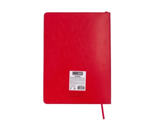 Тижневик Buromax недатований SALERNO, L2U, A4, червоний, штуч.шкіра, 336 сторінок (BM.20990-09)