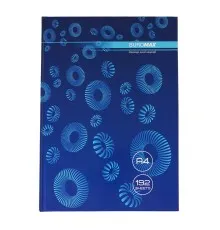 Канцелярська книга Buromax А4 MODEST 192 аркушів, клітинка, синій (BM.24419101-02i)