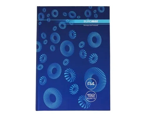 Канцелярська книга Buromax А4 MODEST 192 аркушів, клітинка, синій (BM.24419101-02i)