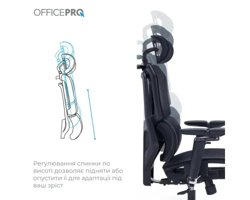 Офісне крісло OfficePro Крісло офісне OfficePro Unity OC710B Black (OC710B)