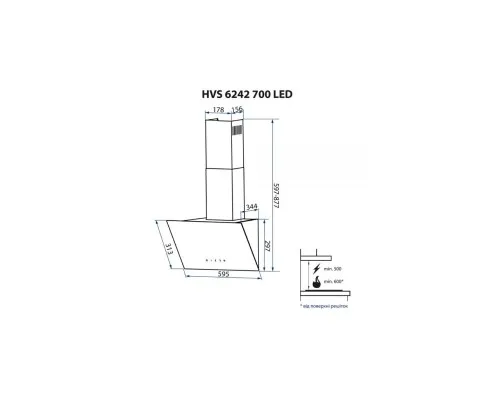 Витяжка кухонна Minola HVS 6242 IV 700 LED
