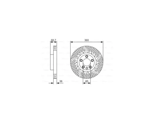 Гальмівний диск Bosch 0 986 479 B13