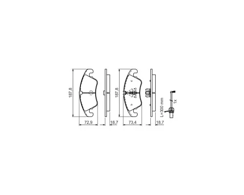 Гальмівні колодки Bosch 0 986 494 456